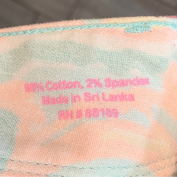 Lilly Pulitzer Worth Skinny Mini Zip Jeans - Sandbar Blue Make a Splash - Picture 8 of 12